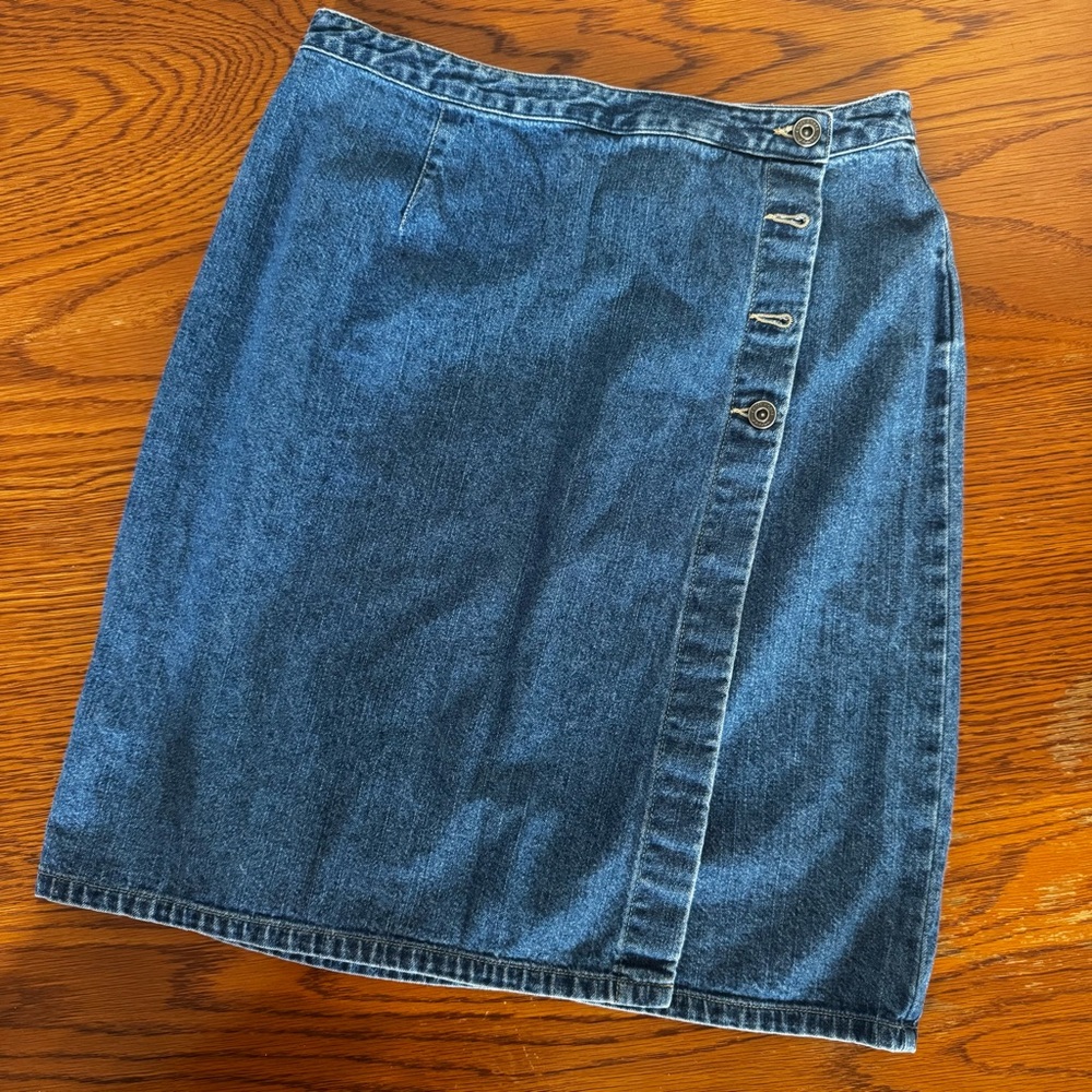 Liz Claiborne Blue Denim Pencil Skirt